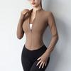 New Yoga Coat Short Sports Jacket Women's Fitness Clothes Slimming Body Sculpting Zipper Yoga Jacket