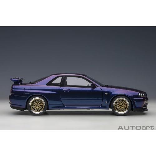 AUTOart Масштаб 1/18 Nissan Skyline GT-R (Р34) Версия диска BBS LM V-Spec II, Цвет Midnight Purple III, Готовое изделие
