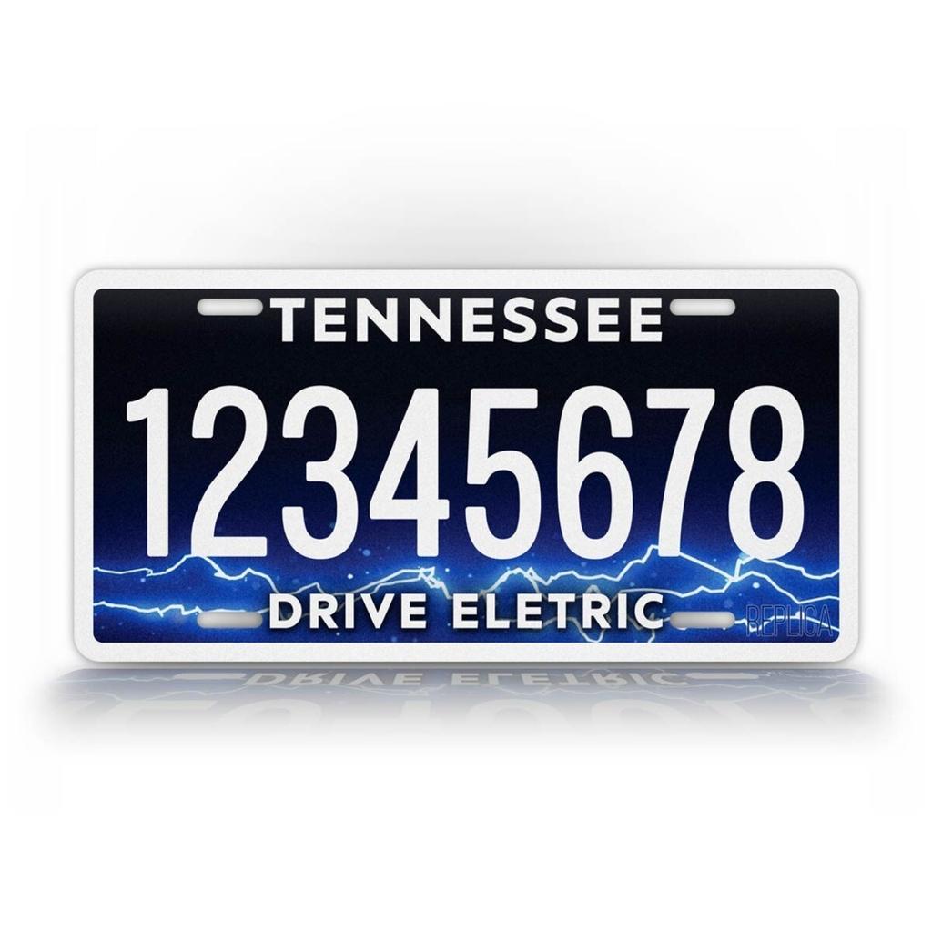 Personalized Tennessee Electric Custom Text Sign Metal Wall Decor Waterproof