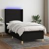 VidaXL Slat Bed Base with Mattress and LEDs, Upholstered Bed, Single Bed, Adult Bed for Interior Bedroom, 3138935