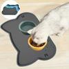 Silicone Pet Bowl Mat Anti Overflow Cat Placemat Portable Dog Drinking Pad  Pet Supplies
