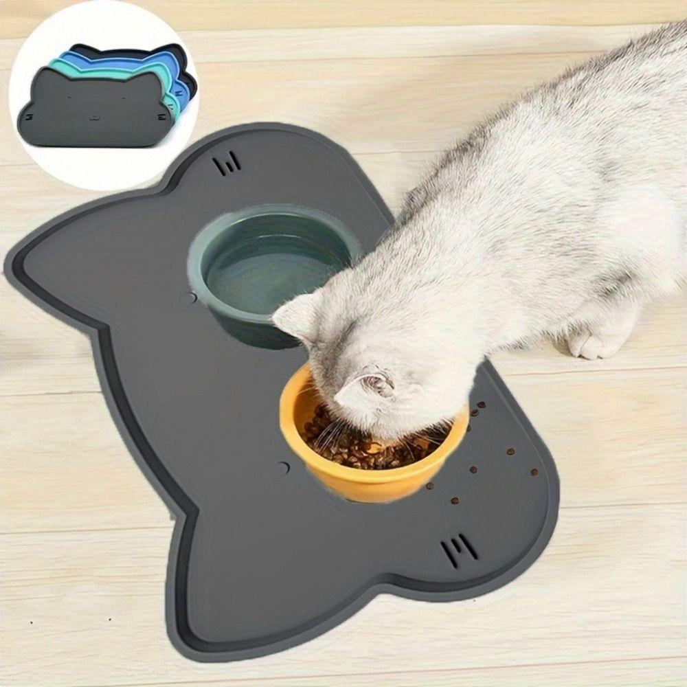 Silicone Pet Bowl Mat Anti Overflow Cat Placemat Portable Dog Drinking Pad  Pet Supplies