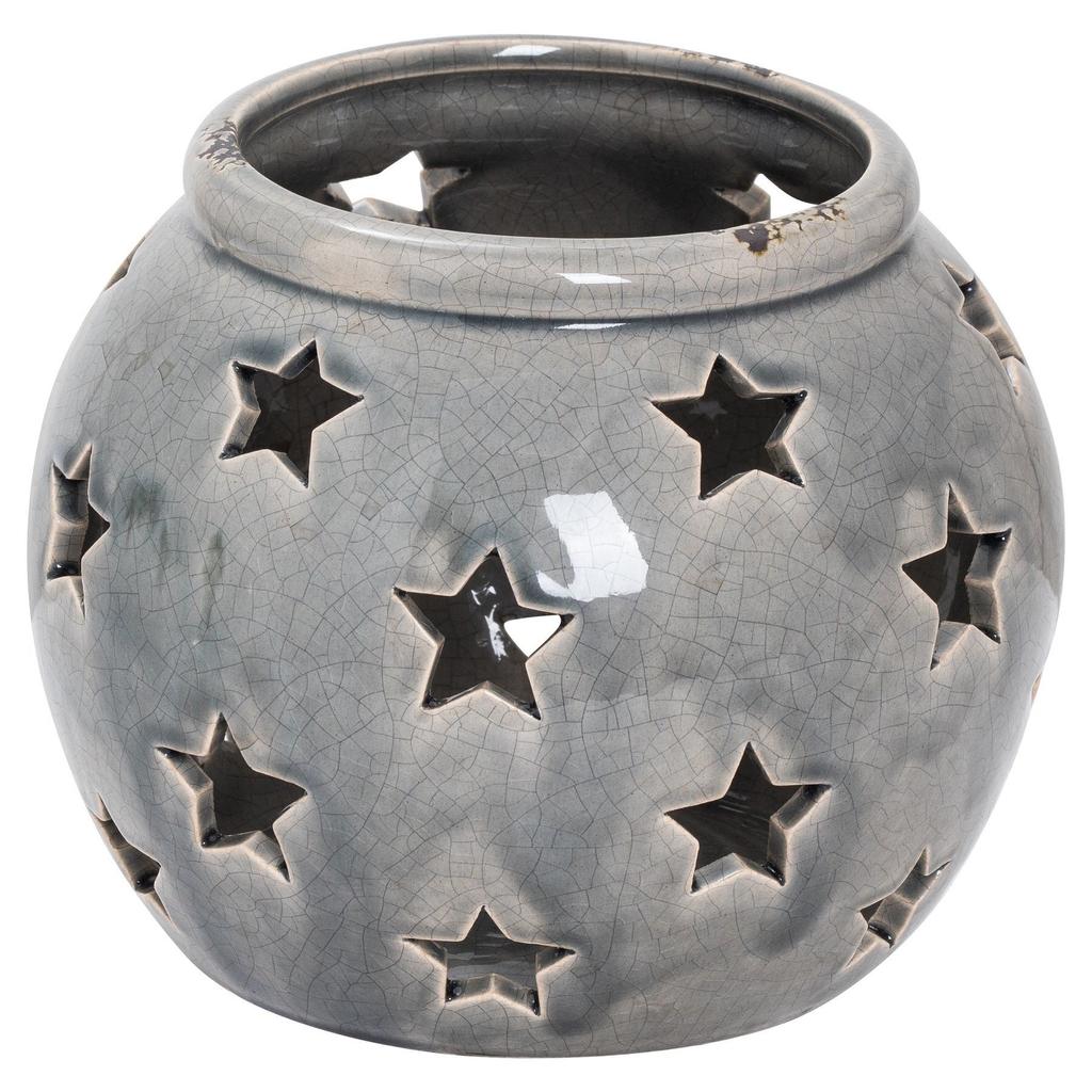 Hill Interiors Ceramic Star Candle Holder