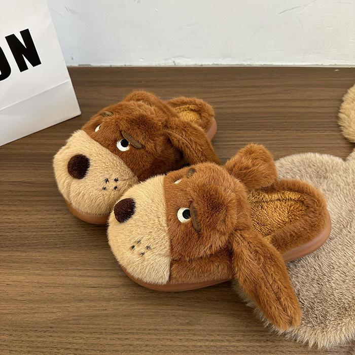 Женские мультяшные милые толстоподошвенные увеличенного размера зимние теплые с подкладкой противоскользящие уличные ботинки для хайкинга, спортивные хлопковые тапочки