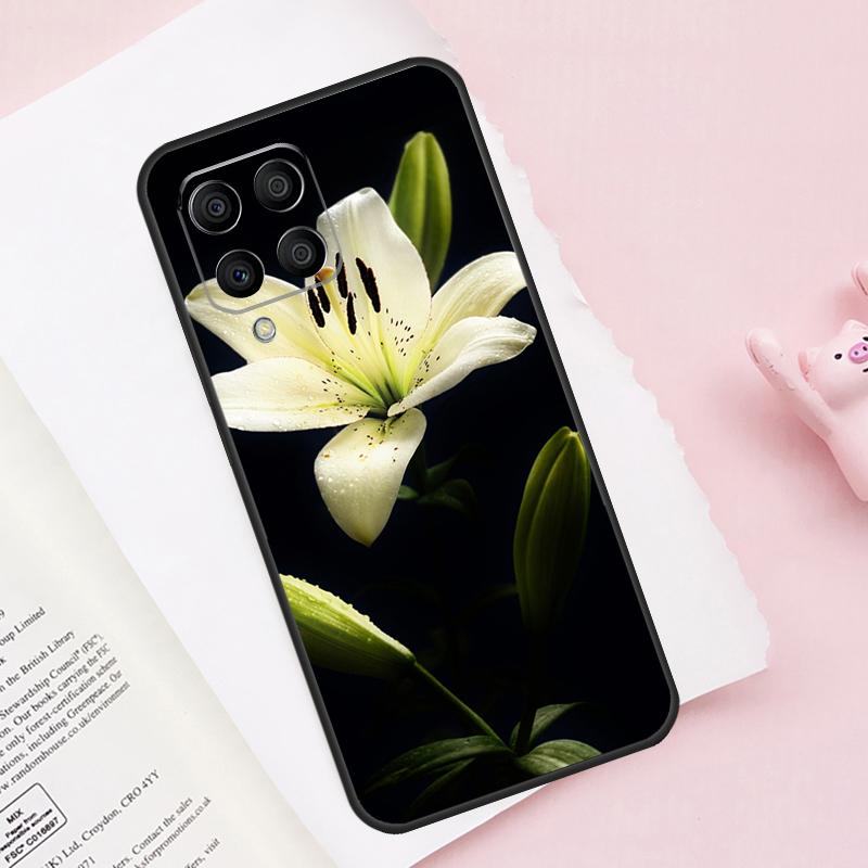 Цветная Цветок Лилия Для Samsung Galaxy M13 M23 M33 M53 M30s M31s M32 M52 M12 M55 M15 M20 M21 M51 M34 M54 Чехол