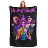 K-pop Охотник на демонов Huntrix Girls Теплое мягкое одеяло Дорожное плюшевое одеяло Новинка Одеяло для дивана Кровать Фланелевое покрывало Покрывало для дивана