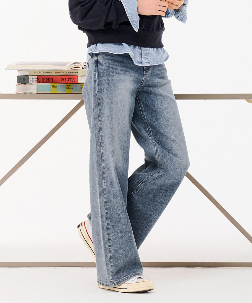 CHASECULT Women'S M-Tone Washed Wide Denim Pants-Farg2362B0N