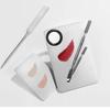 Professional Makeup Color Palette Stainless Steel Single Hole with Dual Head Foundation Spatula Portable for Makeup Artists