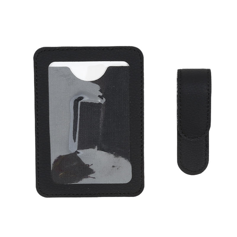 1 шт. Кожаный держатель для карт на солнцезащитный козырек автомобиля – Временная парковочная номерная табличка и зажим для фото-удостоверения – Скрытый органайзер для салона автомобиля