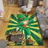 1pc Lucky Old Man Pattern Area Rug, Anti slip Non Shedding Stain Resistant Carpet