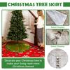 Solid Color Velvet Christmas Lace Tree Dress  122CM