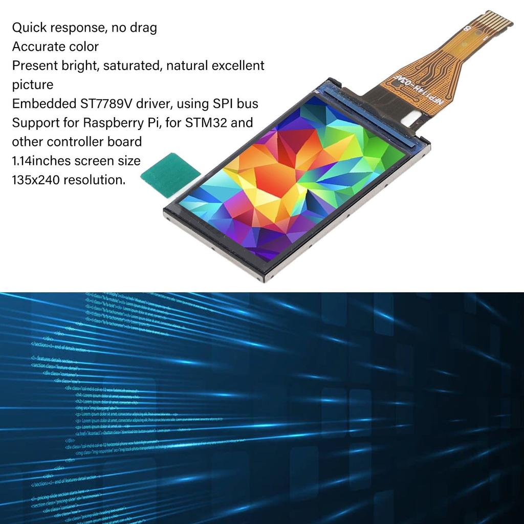 2 шт. Модуль дисплея IPS 135x240 разрешение SPI интерфейс драйвер ST7789V линейного типа 1,14 дюйма