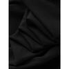 Women Black Tee Minimalist Love Heart Color Block Print Round Neck Short Sleeve Relaxed Fit Casual Top