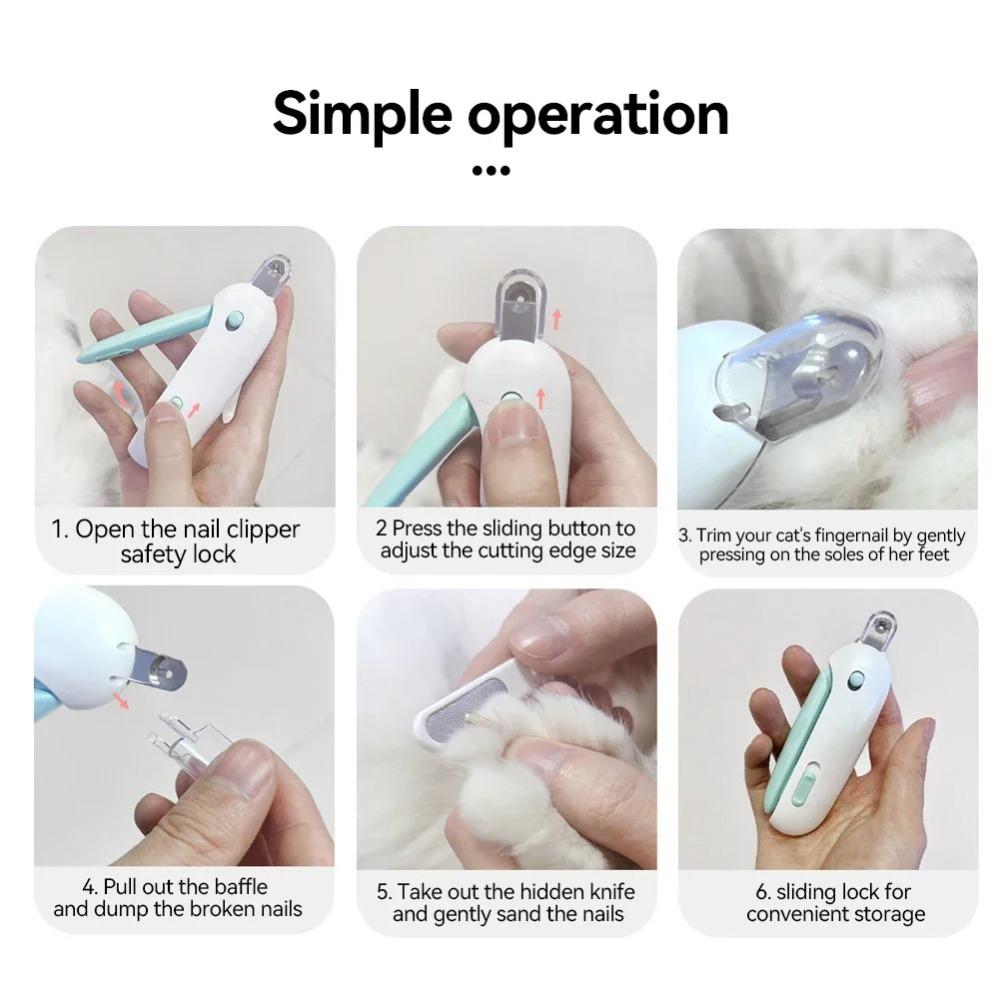 Professional Pet Nail Trimmer with Adjustable Hole Pet Hair Clippers  Pet Grooming Tools