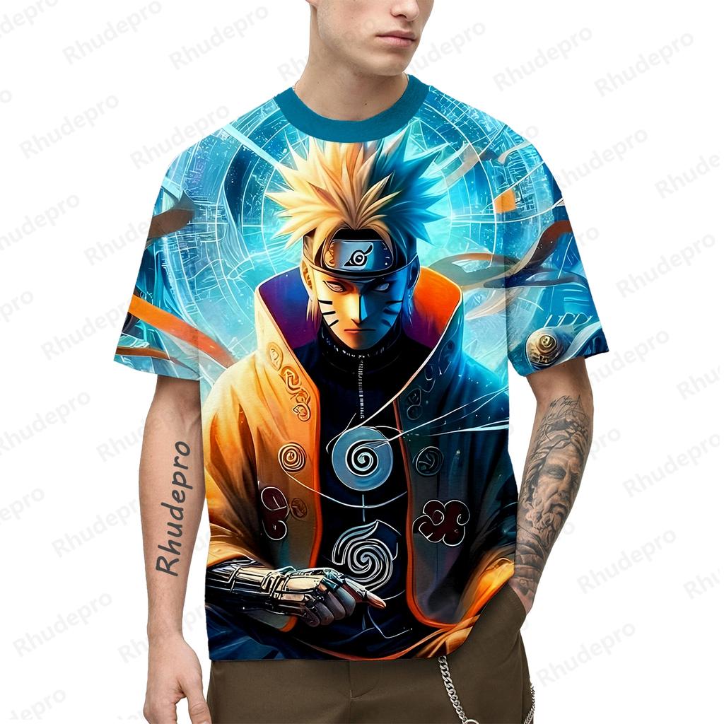Uchi Haba T-shirt Short Sleeve Clothing Naruto High Quality Gift Fashion Y2k Clothes Trend Anime Shirts Streetwear