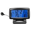 Автомобильные часы-термометр 2 в 1 Цифровые часы и измеритель температуры с ЖК-дисплеем с подсветкой Переключение 12 ч/24 ч для
