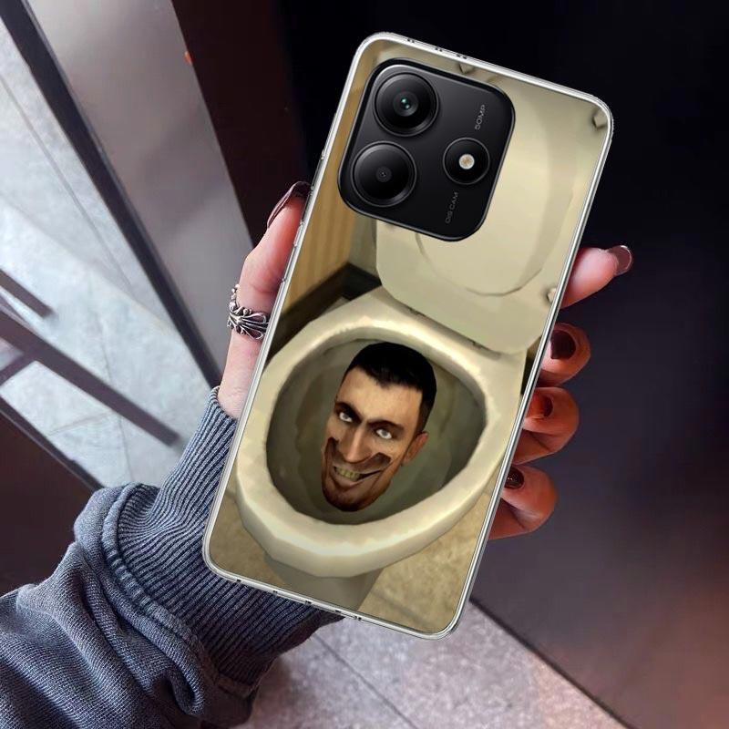 S-Skibidi Toilet Mobile Cell Phone Case For Xiaomi Redmi Note 10 11 12 13 14 15 Pro Plus 11S 12S 14S 11T 11E 10S Soft TPU Back C