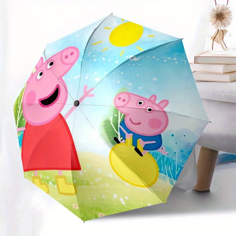 1pc Peppa Pig, Outdoor Adventure Themed High-quality Umbrella,Automatic Opening and Closing Umbrella,Multi-functional Umbrella G0811060