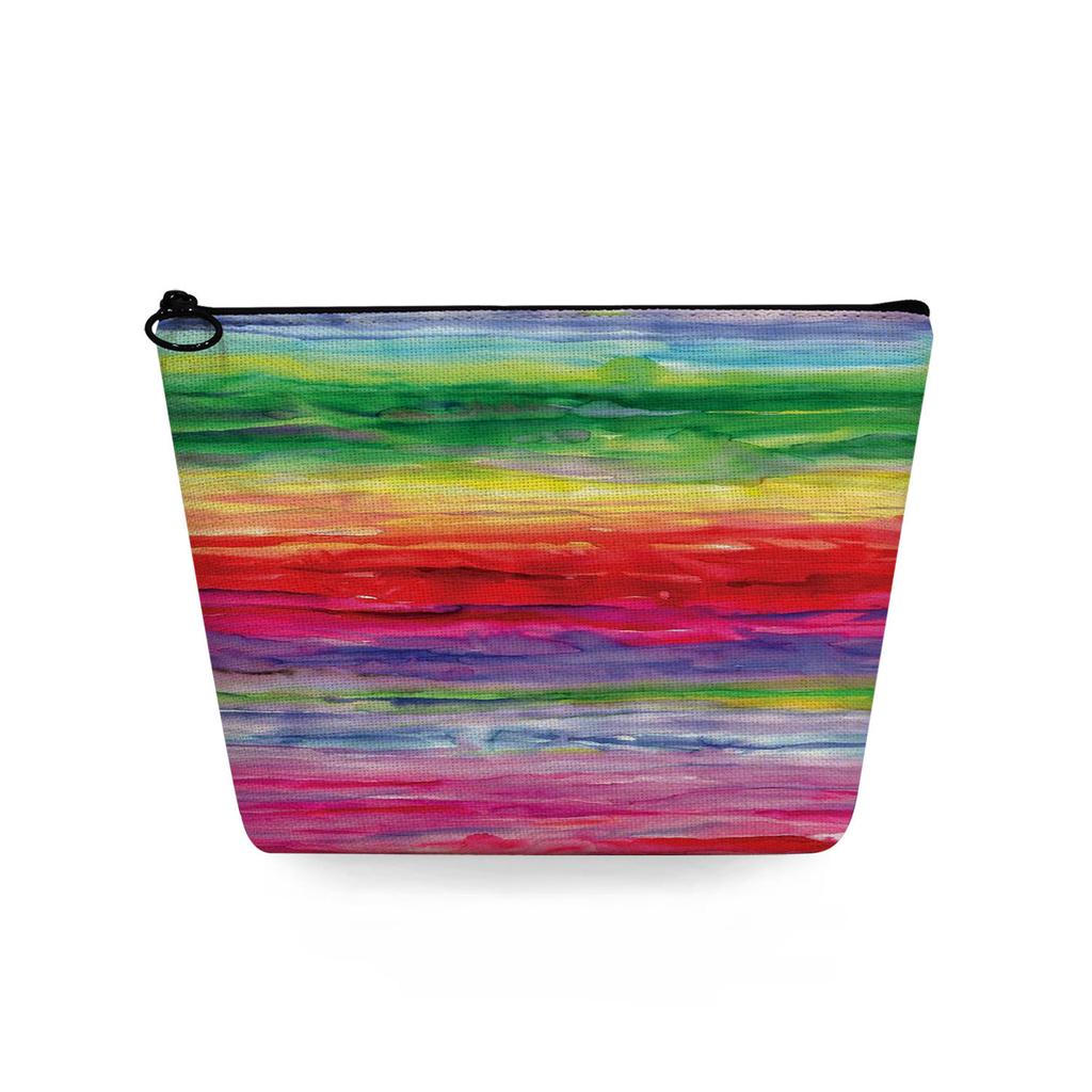 Женская косметичка с цветной текстурой, принтом, для организации туалетных принадлежностей, дорожный органайзер 6776