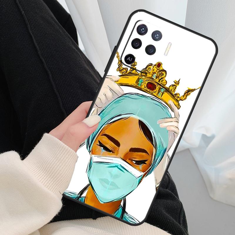 Мультяшный Чехол-Кейс для Лекарств Доктора Медсестры Для Oppo A40 A60 A80 A5 Pro A15 A16 A17 A57 A77 A94 A74 A54 A76 A96 A18 A38 A58 A78 A98