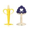 Baby&I Silicone Fruit Teether + Case 2-piece Set Banana + Grape, Stem, Mixed Colors, Korean Baby Products