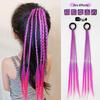 Children's Colorful Braided Hair Ties - Sweet & Cool Ponytail Accessories