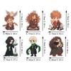 6pcs/Set Magic Academy Series Diamond Painting Magnets for Refrigerator Diamond Art Fridge Magnets for Adults Diamond Art Refrigerator Magnets Kits