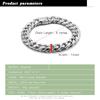 925 Sterling Silver Men's Stylish Viking Cuban Chain Bracelets Rock Punk Charm Classic Male Wrist Jewelry Gift
