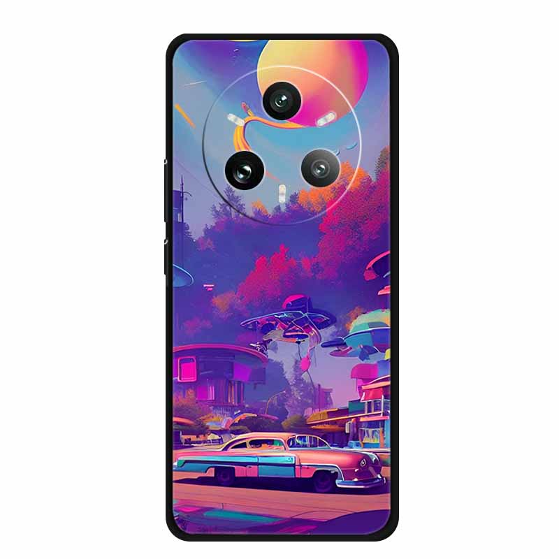 For REALME 14 Pro Plus 5G Case Original Soft Silicone TPU Phone Cases Back Cover For REALME 14 PRO+ Fashion Planet RMX5051 Coque