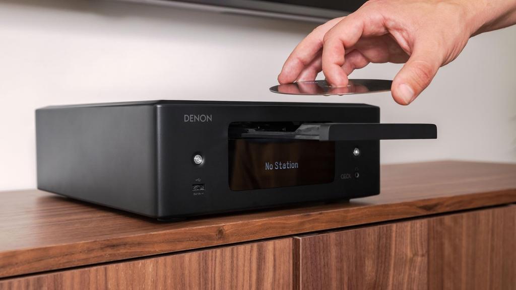 Сетевой CD-ресивер Denon ARC-совместимый черный RCDN12K RCD-N12 HEOS/высокое разрешение/HDMI