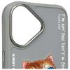 Etui do iPhone 16 Nimmy Glasses Cool Cat Szary