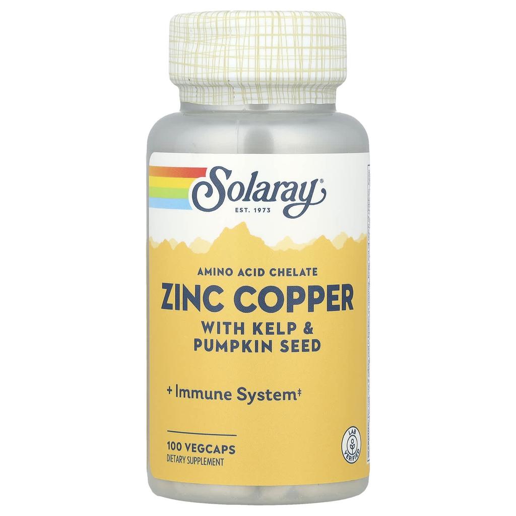 Zinc Copper, Seaweed and Pumpkin Seed, 100 Veggie Capsules