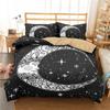 Пододеяльник в стиле богемной мандалы с принтом золотого солнца и луны в формате 3D King Queen Комплект постельного белья из микрофибры Ловец снов Пододеяльник Наволочка