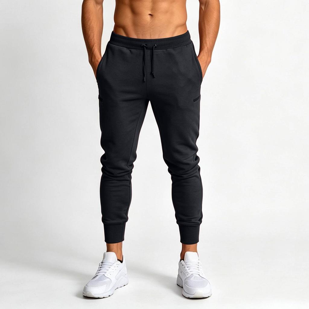 Мужские спортивные джоггеры Повседневные зауженные брюки Slim Fit для бега и тренировок