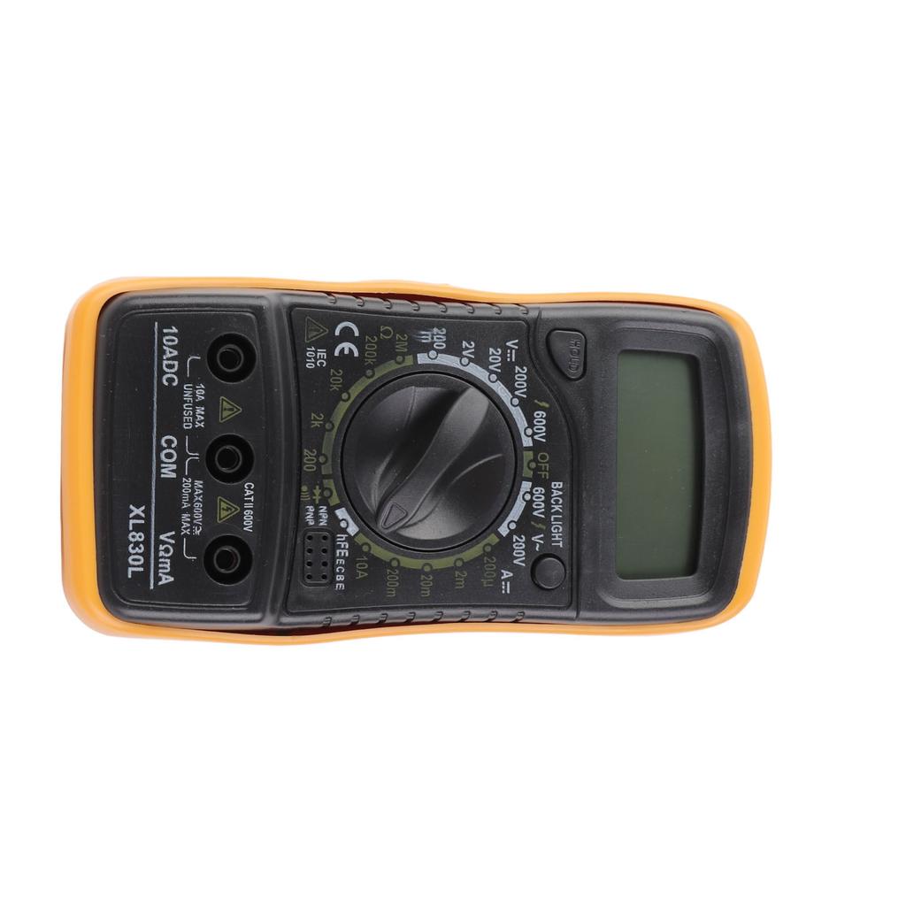 XL830L Digital Multimeter with Backlight Portable Voltage Current Tester Intelligent Voltammeter