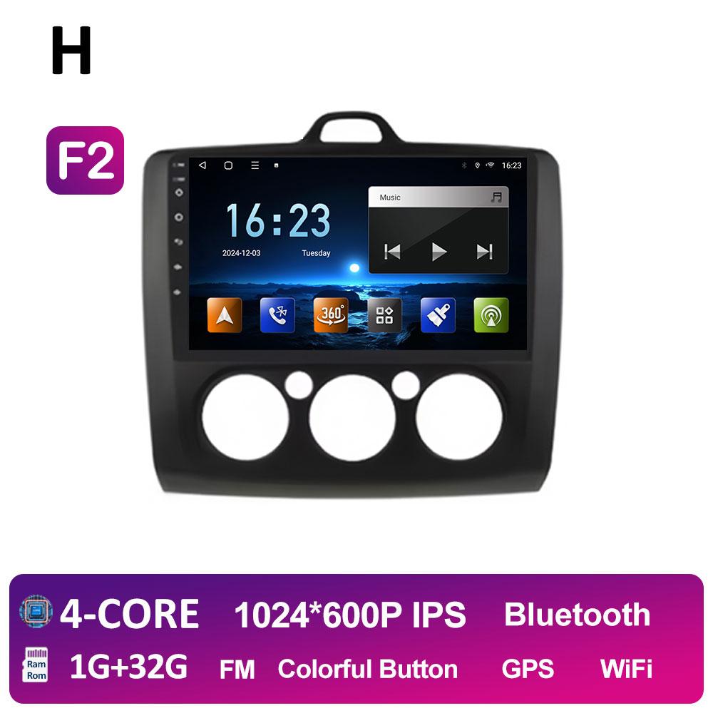 Беспроводной Android Auto Carplay для Ford Focus 2 3 Mk2 Mk3 2004 2005 2006 2007 2008 - 2011 Автомобильный видеоплеер 2.5D сенсорный экран WIFI