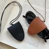 Portable Hanging Neck Glasses Storage Bag Pendant PU Leather Travel Sunglasses Magnetic Bag Accessories for Men and Women