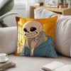 Милая H-Undertale Санс-W Наволочка Чехол для подушки Мягкий Милый Наволочка для декоративной подушки Для автомобиля Дивана Наволочка Полиэстер С молнией