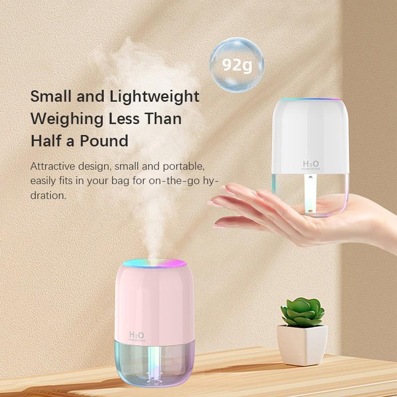 USB Humidifier With LED Light Aroma Diffuser Air Purifier Mist Maker Air Freshener For Bedroom Home Car Office