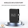 1 комплект надувного насоса портативный мини ручной беспроводной зарядный цифровой дисплей велосипедный шинный электрический насос воздушный насос комбинированный