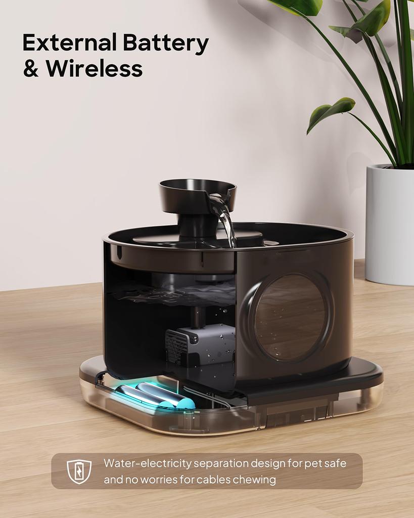 3L беспроводной датчик подзарядки питьевой воды для кошек питьевой фонтанчик на батарейках автоматический датчик движения домашних животных миска для поения собак
