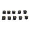 10pcs XLR Female Jack Socket Connector 6.5mm Panel Mount Socket Connector for AV Equipment Car