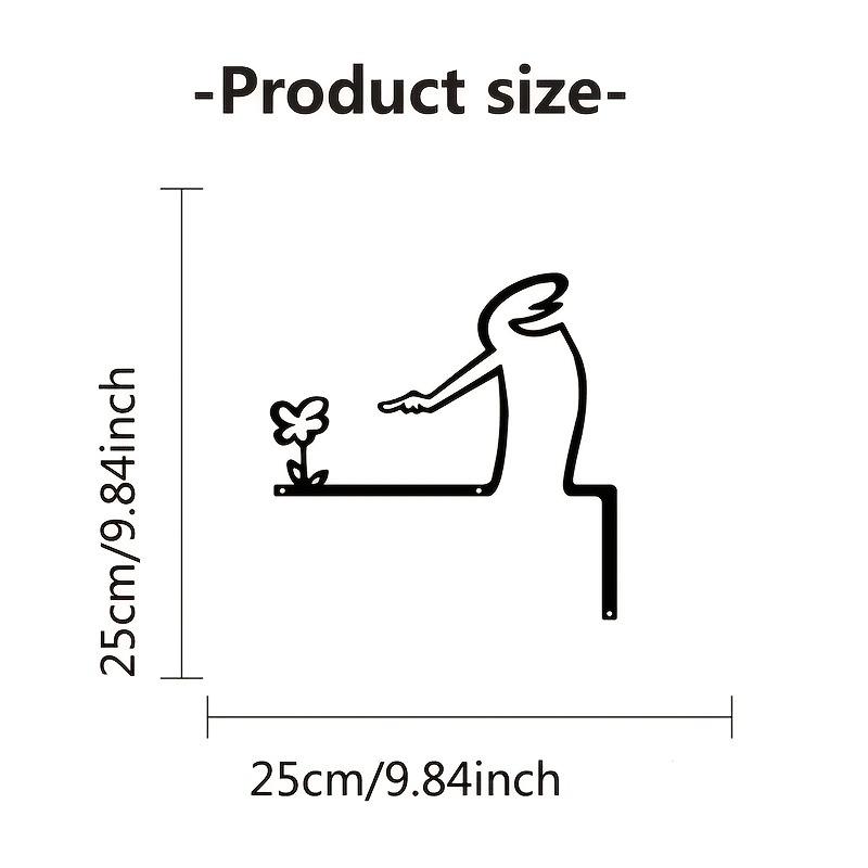 2D Плоский, Высококачественный 2D Плоский Металлический Саморез с отверстиями, Черная Рама Современный Домашний Декор для Ванной - Легко Устанавливаемое Настенное Искусство
