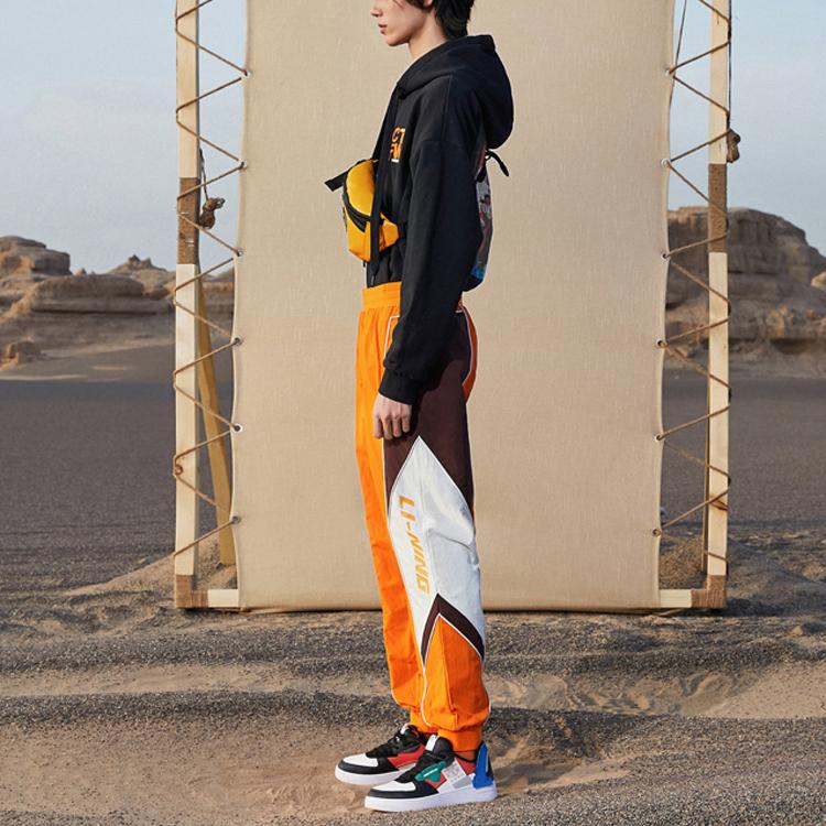 Li-Ning Мужской пуловер с капюшоном X Dunhuang Museum, черный AWDQB67-1