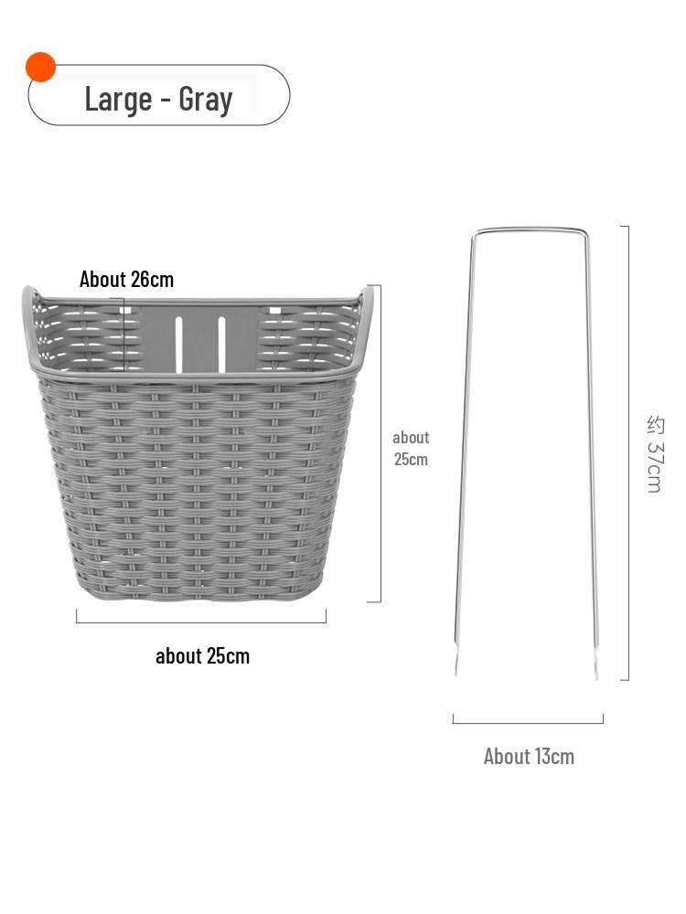 Универсальная синяя передняя велосипедная корзина для постоянного хранения