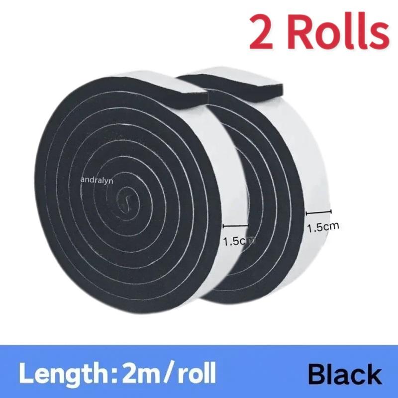 2M пенопластовая самоклеящаяся лента для герметизации дверей и окон, износостойкая раздвижная пылезащитная губчатая лента, звукоизоляционные ленты для домашней изоляции