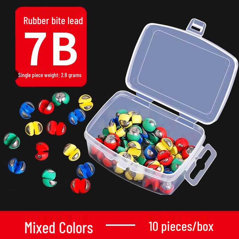 Yizhan Lion Line Устойчивый к укусам резиновый зажим и набор грузил для ловли с плота - Водонепроницаемый инструмент для поиска дна.