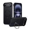 Kevlar Phone Case With Rotating Magnetic Stand IPhone 17 Pro Max 16 15 Ultra Shockproof Heat Dissipation Anti Scratch