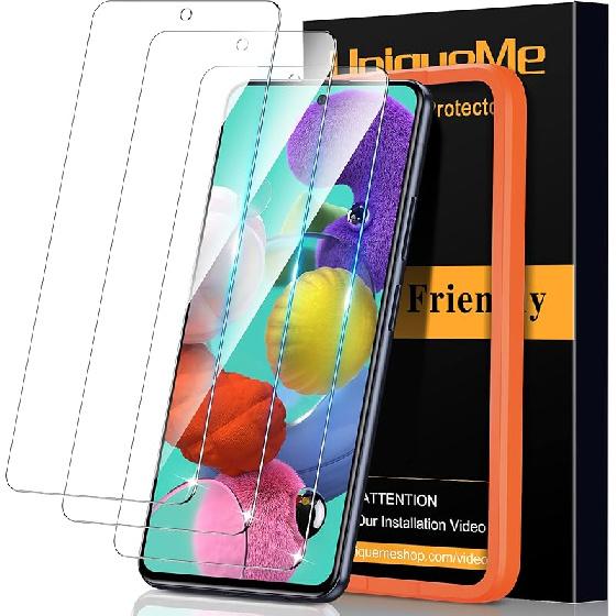 UniqueMe [2+2+1 шт.] Совместимый для Samsung Galaxy S23 Ultra 6,8 дюйма Защитная пленка для экрана Гибкий ТПУ, Защитное стекло для объектива камеры с установочной рамкой,