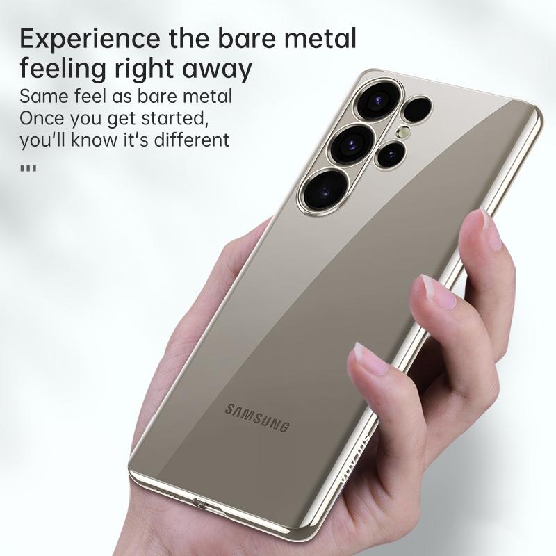 SULADA Чехол для Samsung Galaxy S25 Ultra Ультратонкий Гальванизированный ТПУ Прозрачный Чехол для Телефона